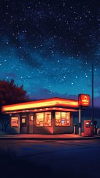 Create a Unique Gas Station Wallpaper for Your Smartphone