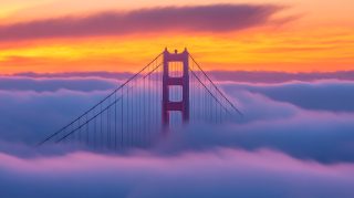 Golden Gate Bridge Fog HD Wallpaper for Desktop