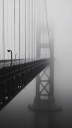 Exclusive HD Mobile Wallpaper of Golden Gate Bridge in Fog