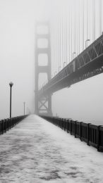 Create a Tranquil Vibe with Golden Gate Bridge Mobile Image