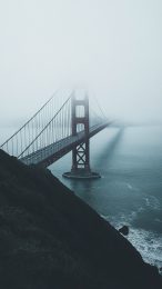 Elegant Mobile Wallpapers Featuring Golden Gate Bridge in Fog