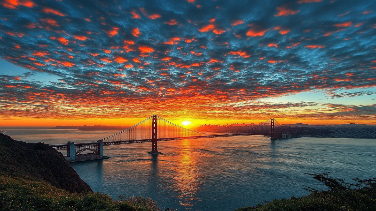 Stunning Golden Gate Sunset Images for Your PC