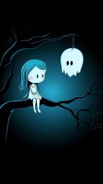 Halloween Scary Cute Mobile Wallpapers for iPhone and Android