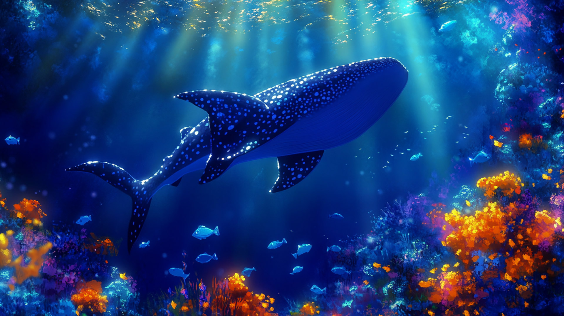 8K Whale Shark Wallpaper: Perfect Digital Background