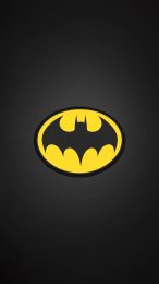 AI-Enhanced Batman Logo HD Wallpaper for Mobile