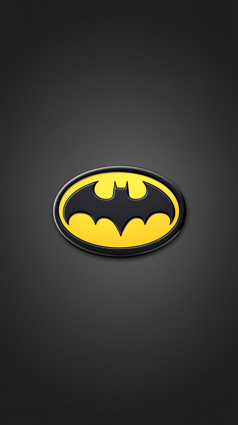 Vibrant Batman Logo HD Image for Mobile Devices