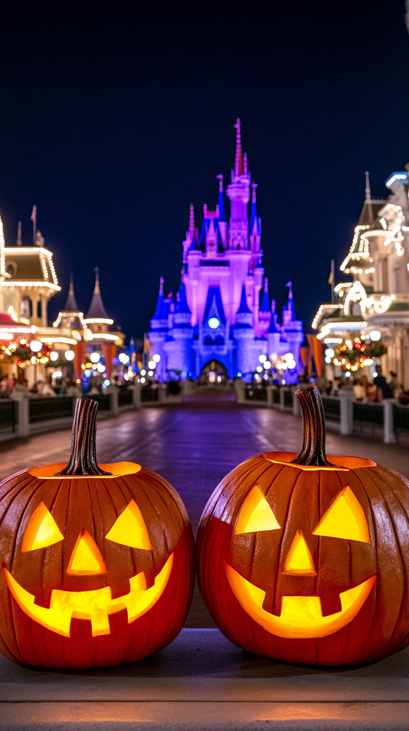 AI-generated HD Disney Halloween Wallpaper for iPhone