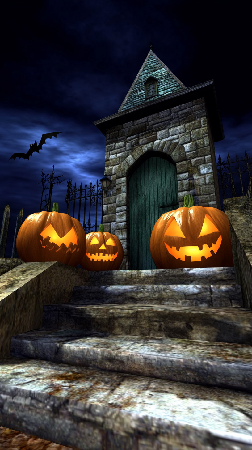 Digital Backgrounds: Halloween-Inspired Disney Pictures