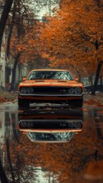 Capture the Thrill with Muscle Car Mobile Backgrounds