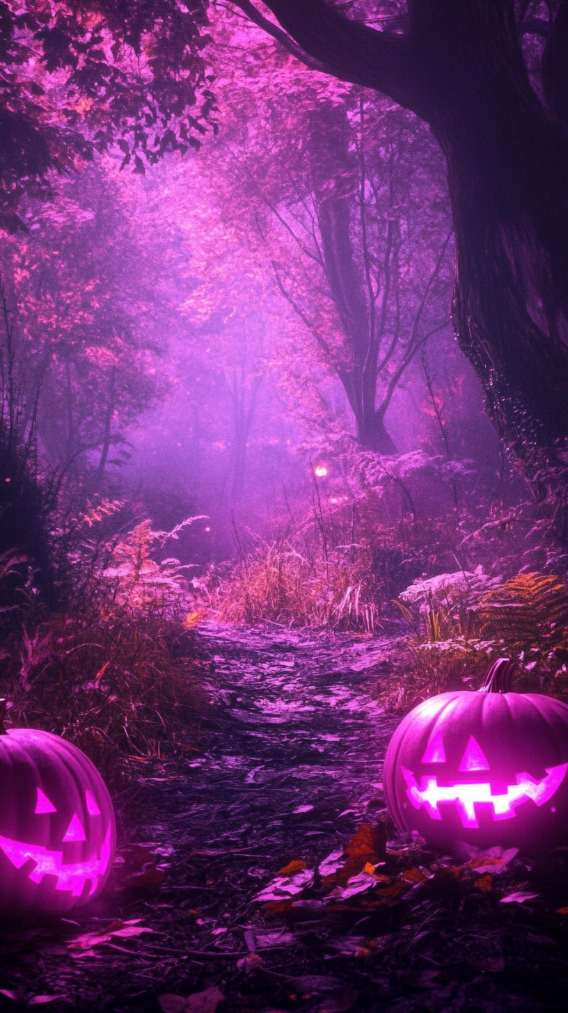 Halloween Night Visuals: Mobile Wallpaper for iPhone Users