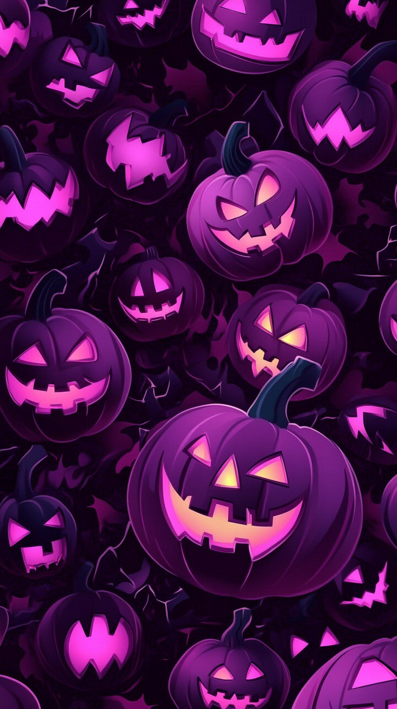 Customize Your Mobile with Pink Halloween Wallpaper