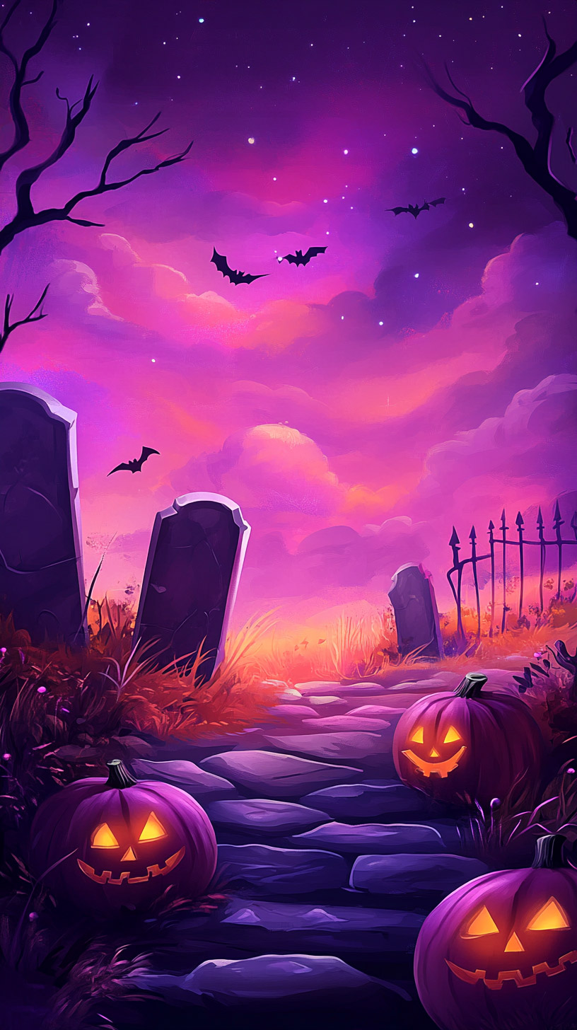 Brighten Your Device with Pink Halloween Backgrounds