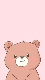 Free Kawaii Bear Digital Background for Android