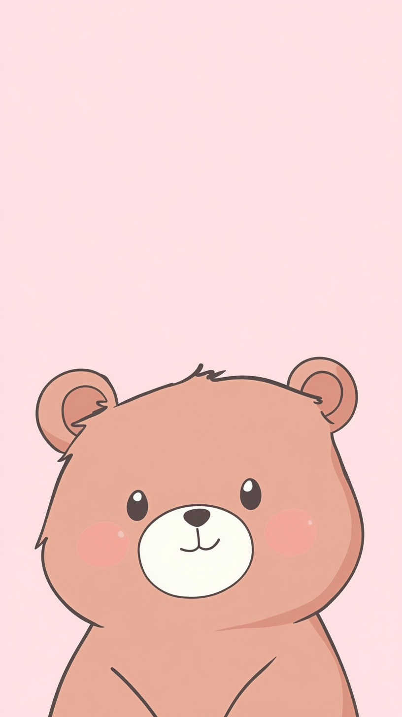 Free Kawaii Bear Digital Background for Android