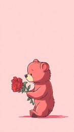 Kawaii Bear Wallpaper: Perfect for iPhone and Android