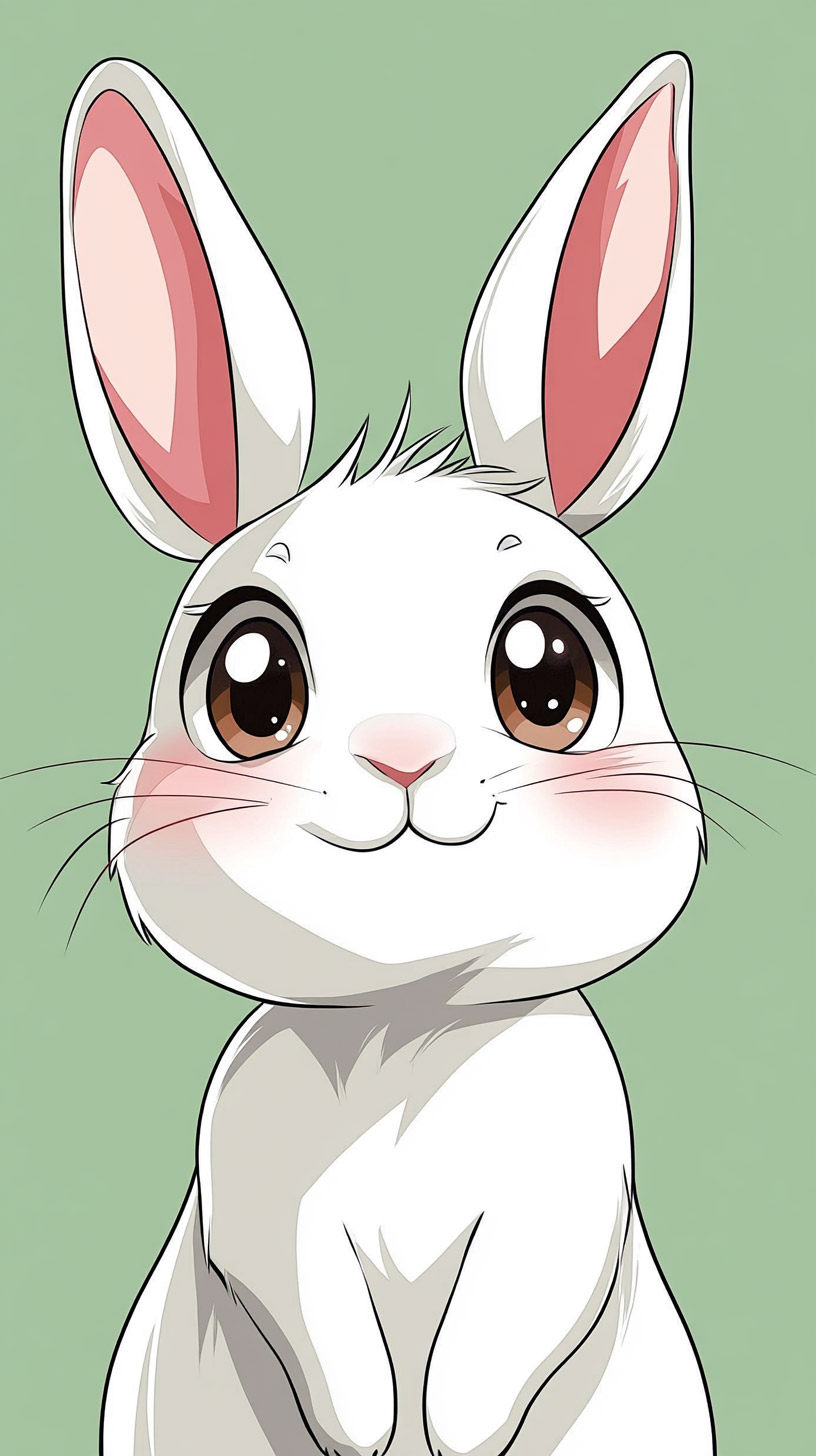 Kawaii Bunny Phone Wallpaper for Your iPhone and Android