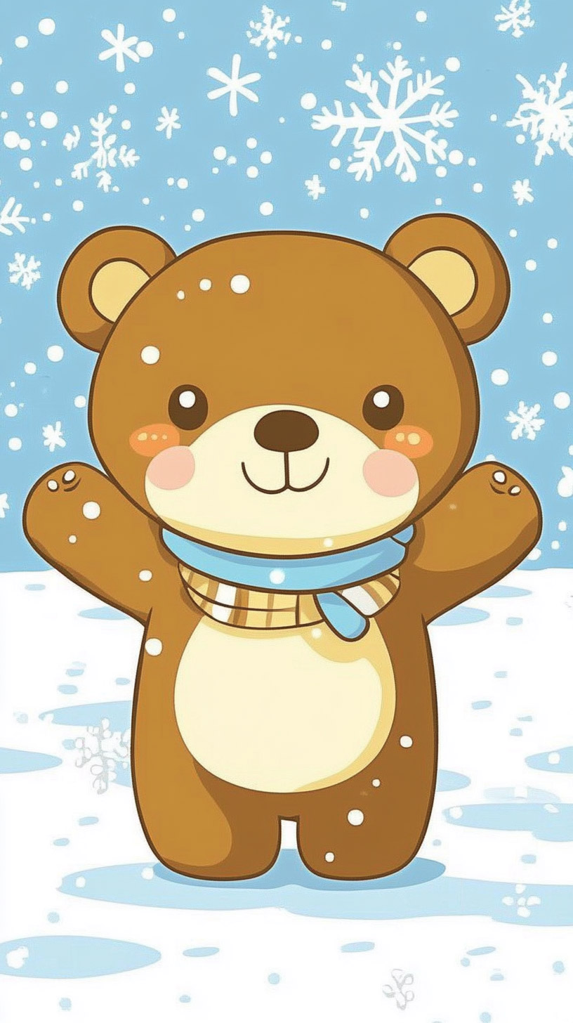 Download Adorable Kawaii Bear Pictures for iPhone