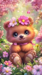 Vibrant Kawaii Bear Photos: Perfect for Your Mobile