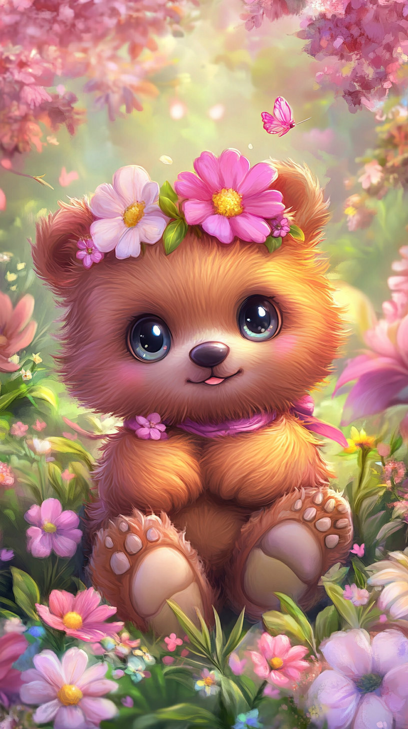 Vibrant Kawaii Bear Photos: Perfect for Your Mobile