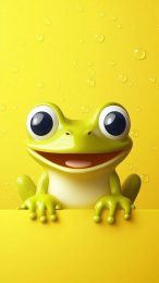 Kawaii Frog Picture: Perfect HD Wallpaper for Smartphones