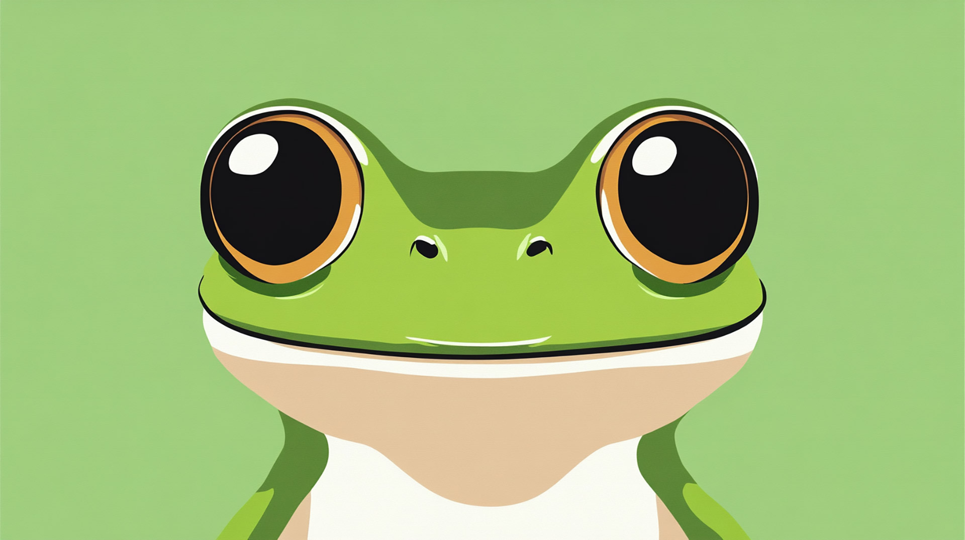 4K Kawaii Frog Digital Background for Inspirational Spaces