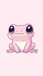 Kawaii Frog HD Mobile Wallpaper for iPhone Lovers