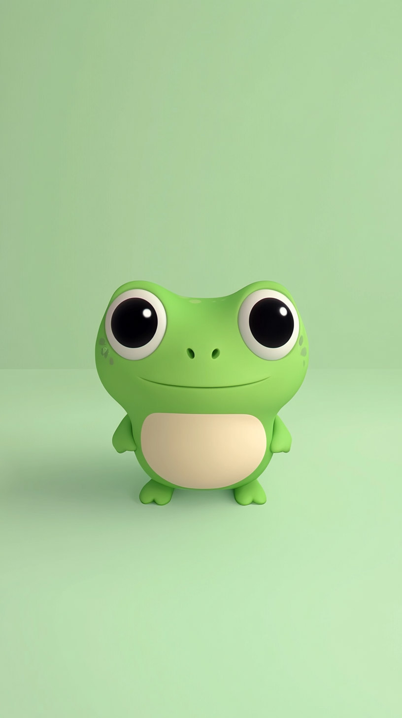 Charming kawaii frog pictures for Android and iPhone