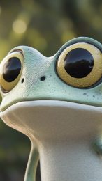 Stylish kawaii frog digital backgrounds in 9:16 aspect ratio