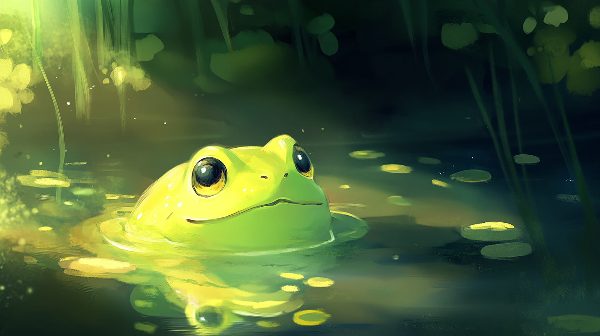 Kawaii Frog Wallpaper: Free HD Images for Desktop