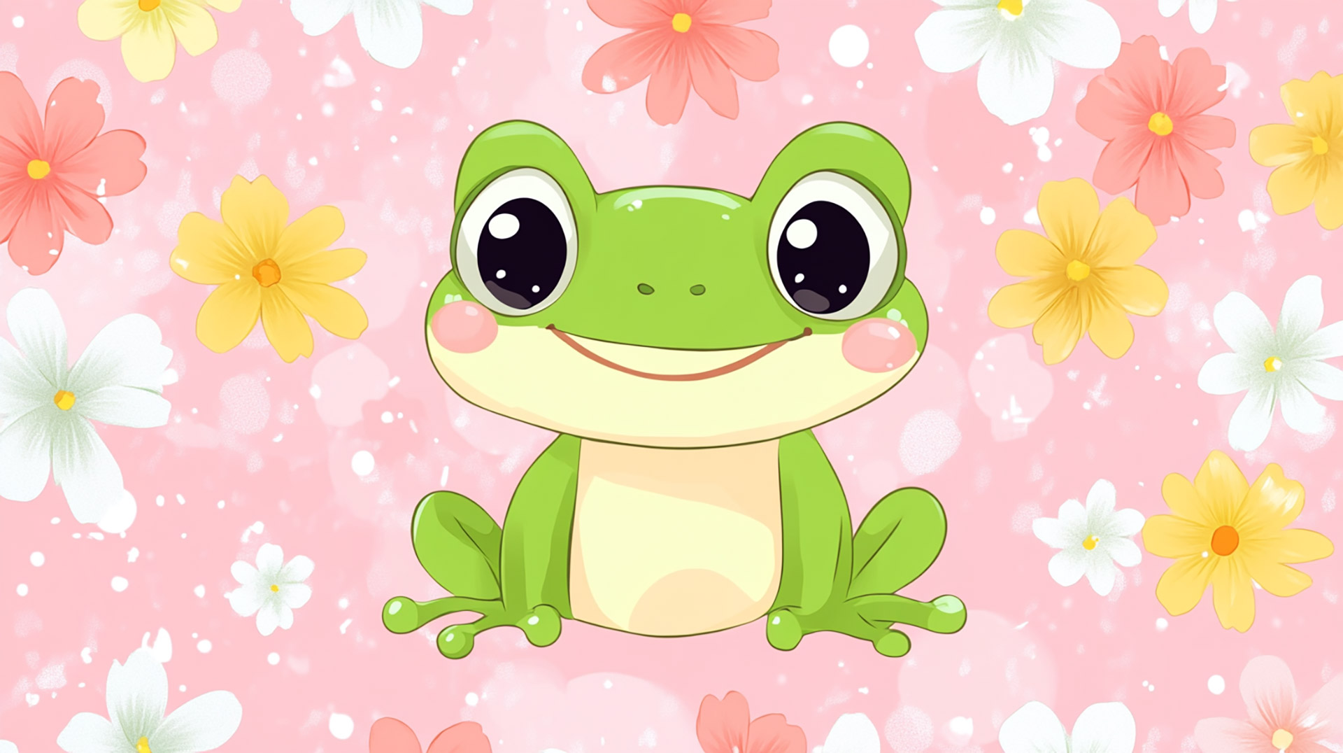 Download 4K Kawaii Frog Digital Backgrounds