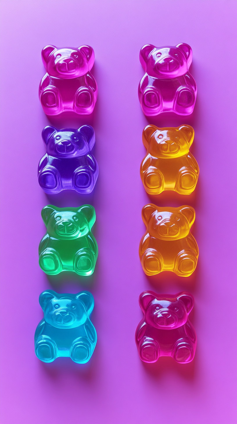 Vibrant Kawaii Gummy Bear Images for Android Phones