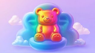 Kawaii Gummy Bear Wallpaper: Free HD Digital Background