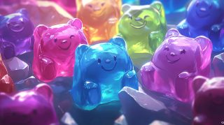 8K Kawaii Gummy Bear Wallpaper for Stunning Displays