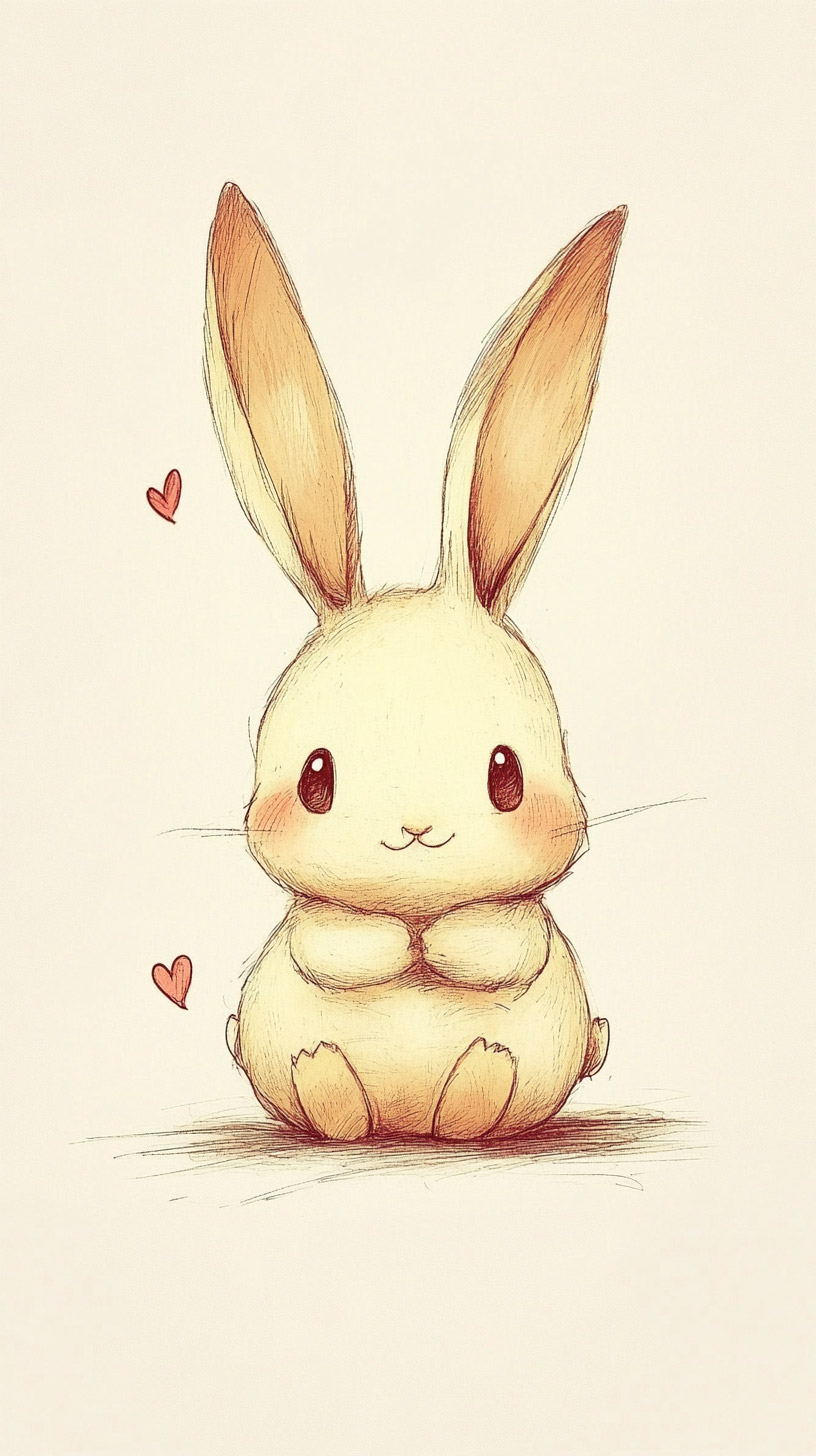 Kawaii Bunny iPhone Wallpaper: Download Your Favorite