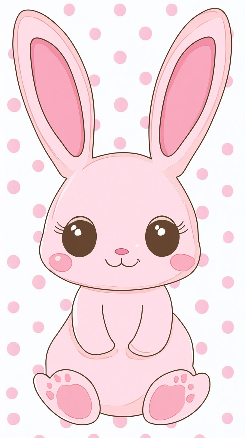 Radiant Kawaii Pink Bunny Photos for Android Users