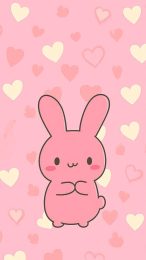 Kawaii Pink Bunny Mobile Wallpaper for All Cellphone Models