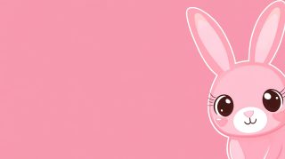 Cute Kawaii Bunny Wallpaper: 4K Desktop Background