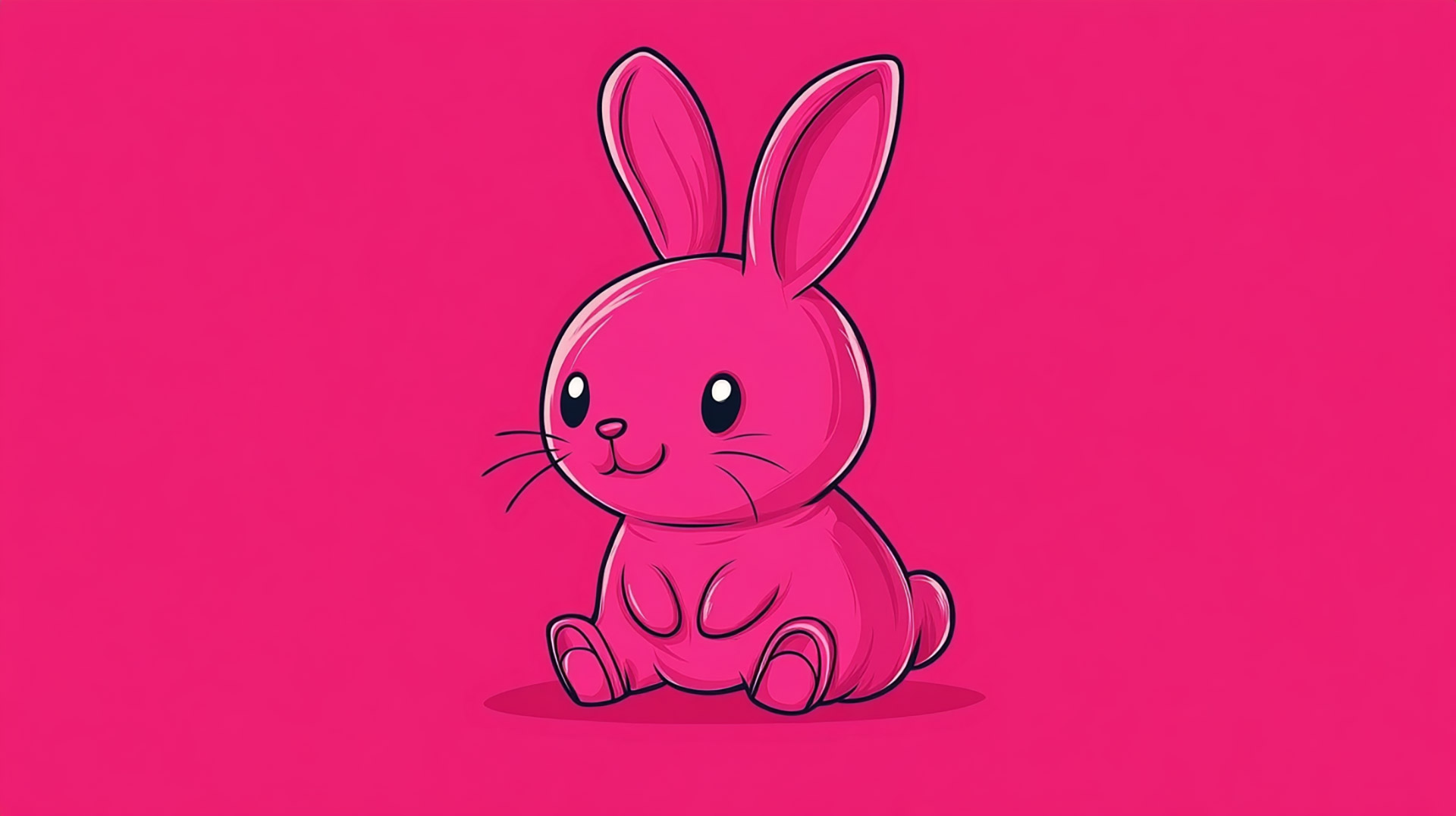 Vibrant Kawaii Bunny Wallpaper: Free Download Available