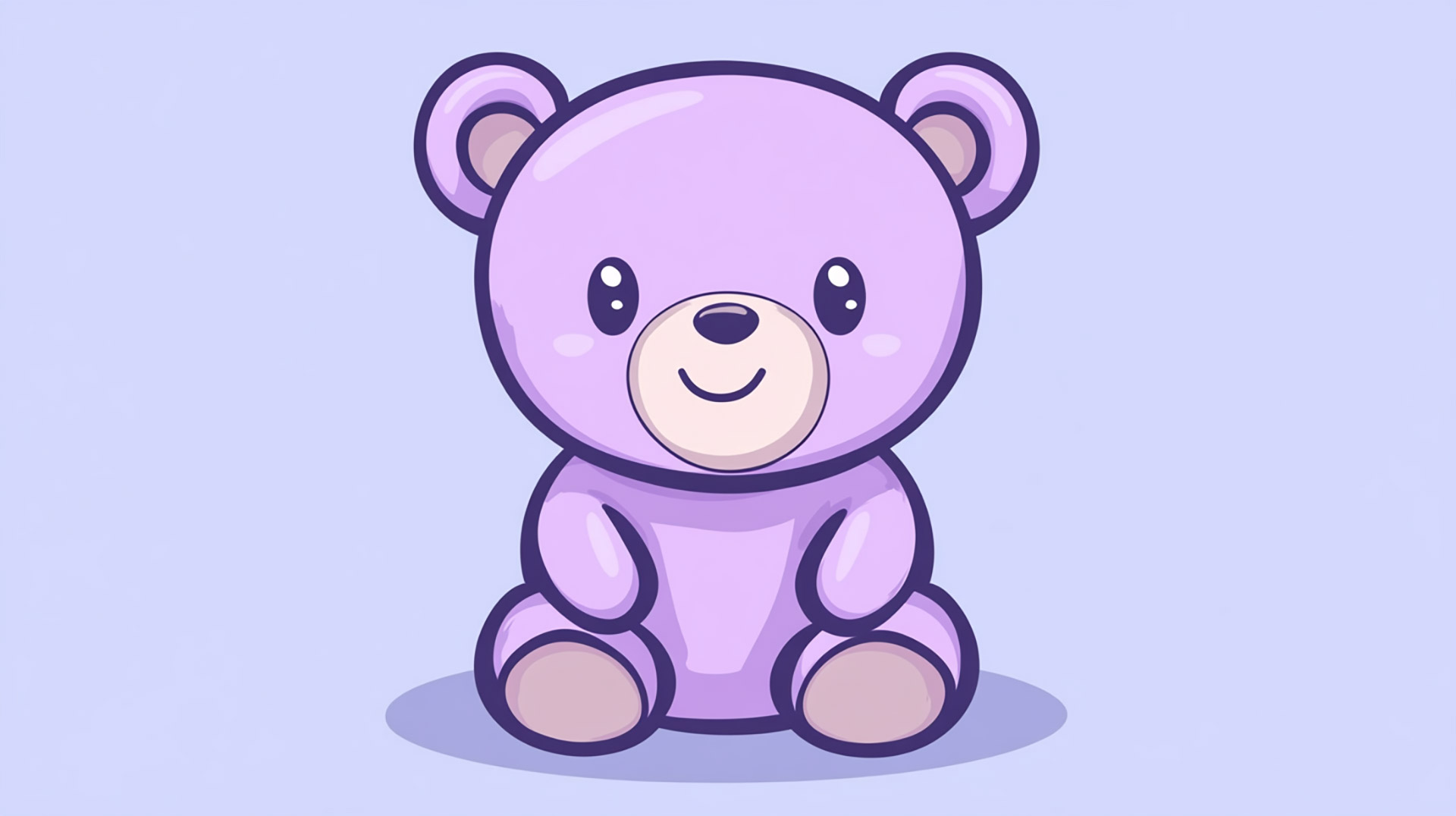 Unique Kawaii Bear HD Wallpaper for Your Digital Space