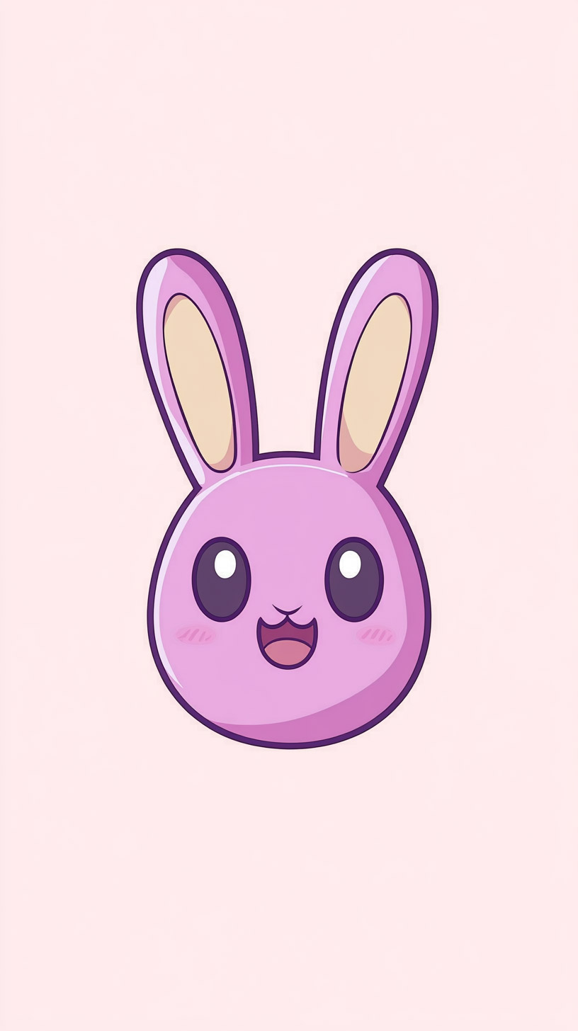 Stunning 9:16 Kawaii Bunny Wallpaper for iPhone