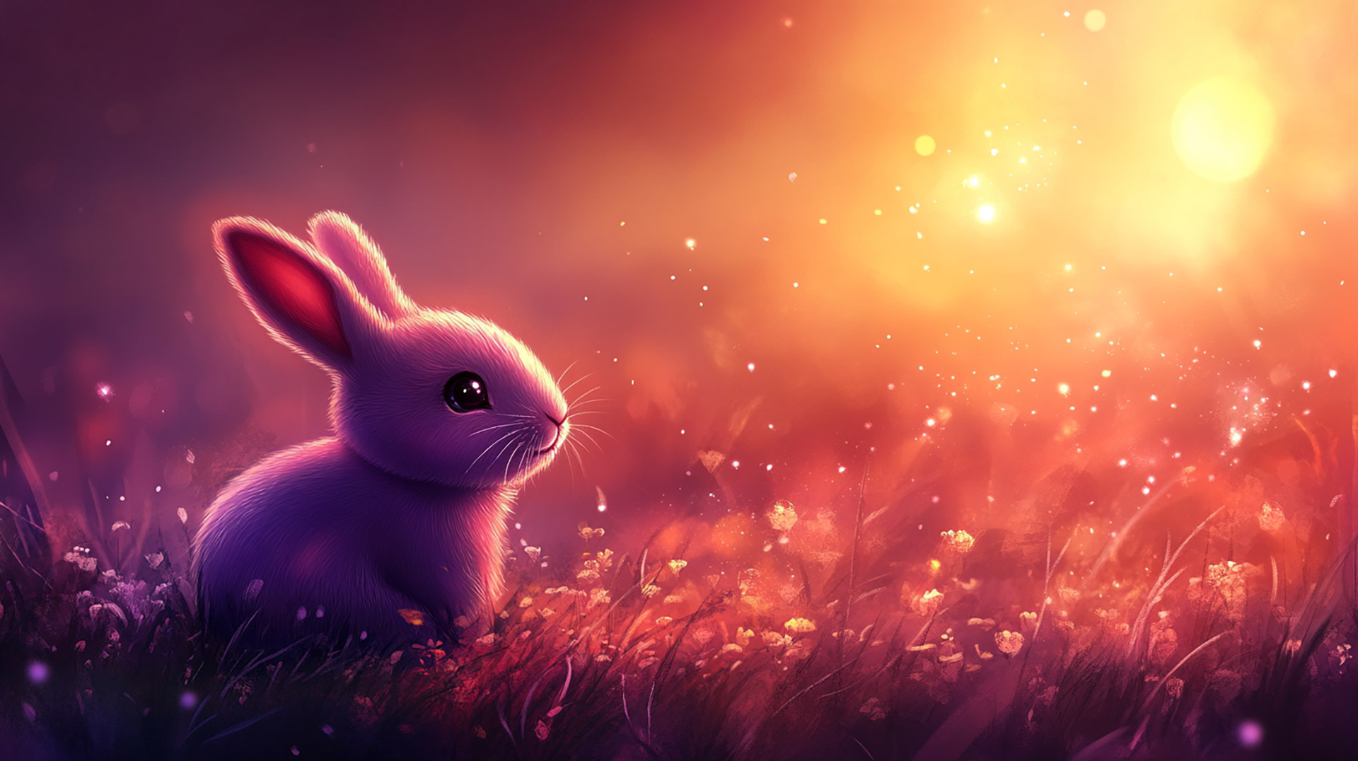 Cute Kawaii Digital Background for PC Wallpapers