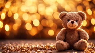 Adorable Kawaii Teddy Bear Wallpaper for Desktop Background