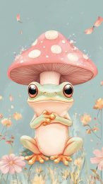 Charming Frog Photo for Your Phone Background