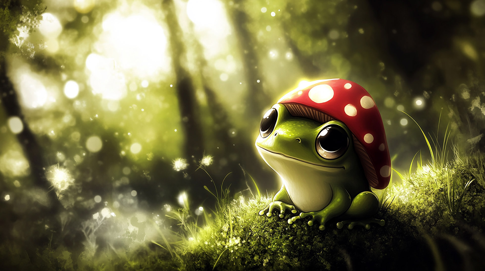 Charming Cute Frog HD Pics for PC Wallpapers