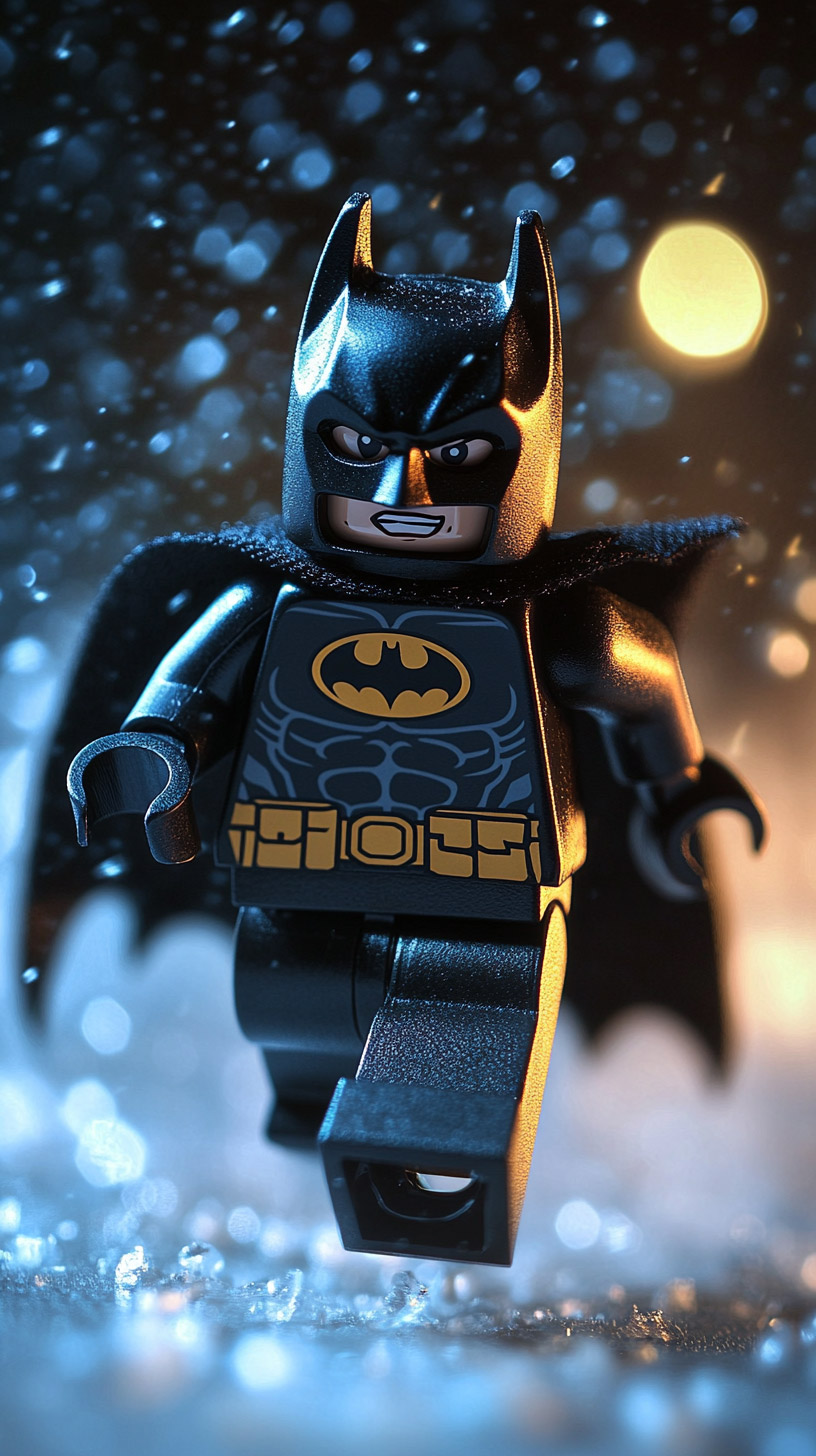 Stylish Digital Backgrounds with Lego Batman for Android