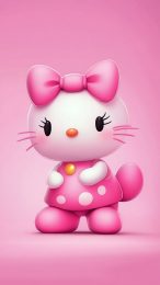 Download Free Light Pink Hello Kitty Mobile Wallpaper