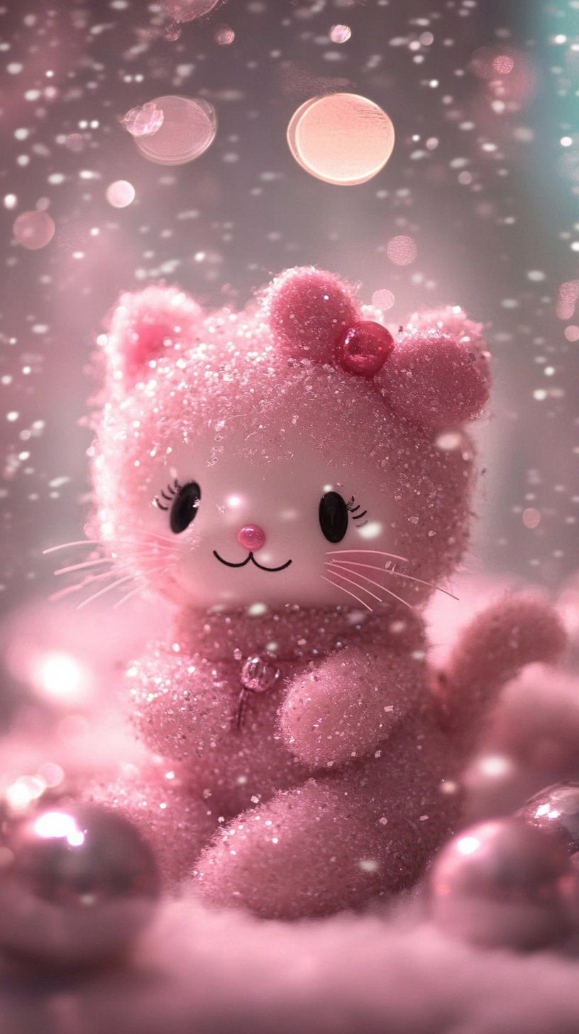 Light Pink Hello Kitty Wallpaper for Samsung and Xiaomi