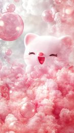 Vibrant Light Pink Hello Kitty Photo for Your Mobile