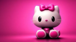 Light Pink Hello Kitty HD Wallpaper for Desktop