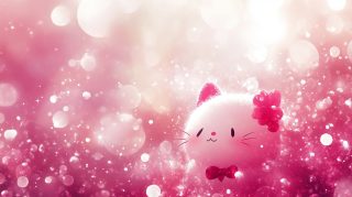 Download Free AI Wallpaper Featuring Hello Kitty Design